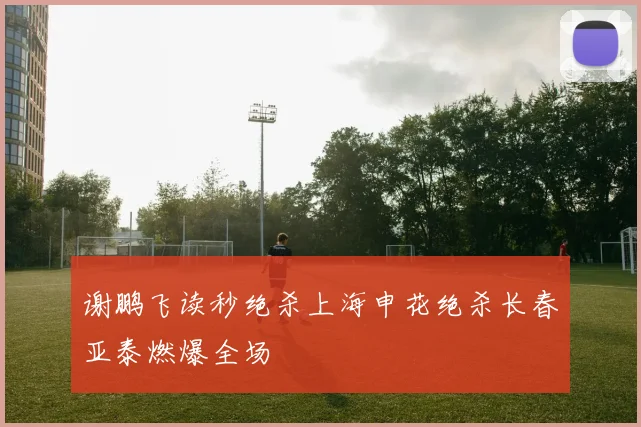 谢鹏飞读秒绝杀上海申花绝杀长春亚泰燃爆全场